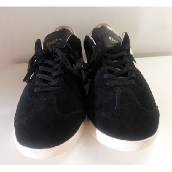 *SOLD* GOLA BLACK SUEDE / ROSE GOLD SNEAKERS -NEW! - Picture 4 of 8